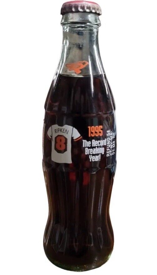1995 Cal Ripken Coca-Cola Coke Bottle FULL UNOPENED
