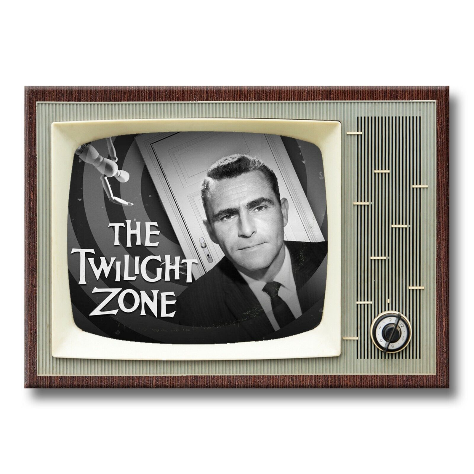 THE TWILIGHT ZONE Classic TV 3.5 inches x 2.5 inches Steel FRIDGE MAGNET