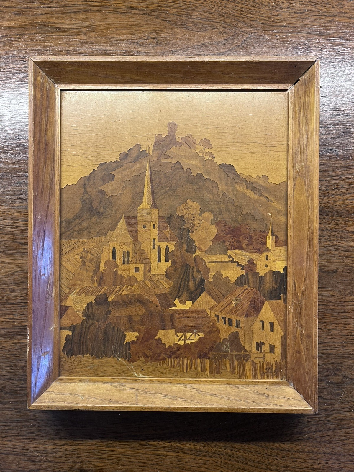 Vintage German Buchschmid Gretaux BG Wood Marquetry Hohenecken Vintage German Buchschmid Gretaux BG Wood Marquetry Hohenecken
