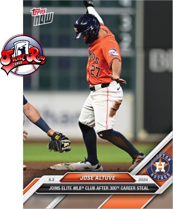 Jose Altuve 2024 MLB TOPPS NOW 151  300th Career Steal Presale