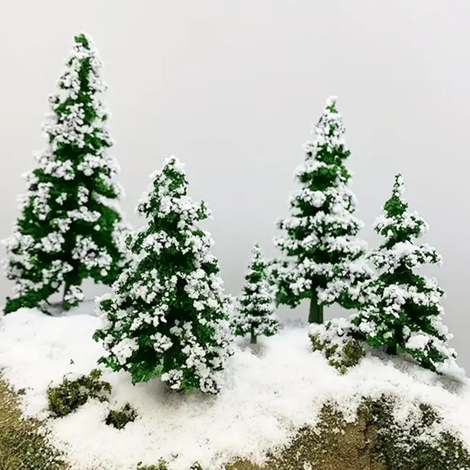 Snow Pine Trees for Christmas Village, 22 Pcs Mini Christmas Trees Snow Pine Trees for Christmas Village, 22 Pcs Mini Christmas Trees
