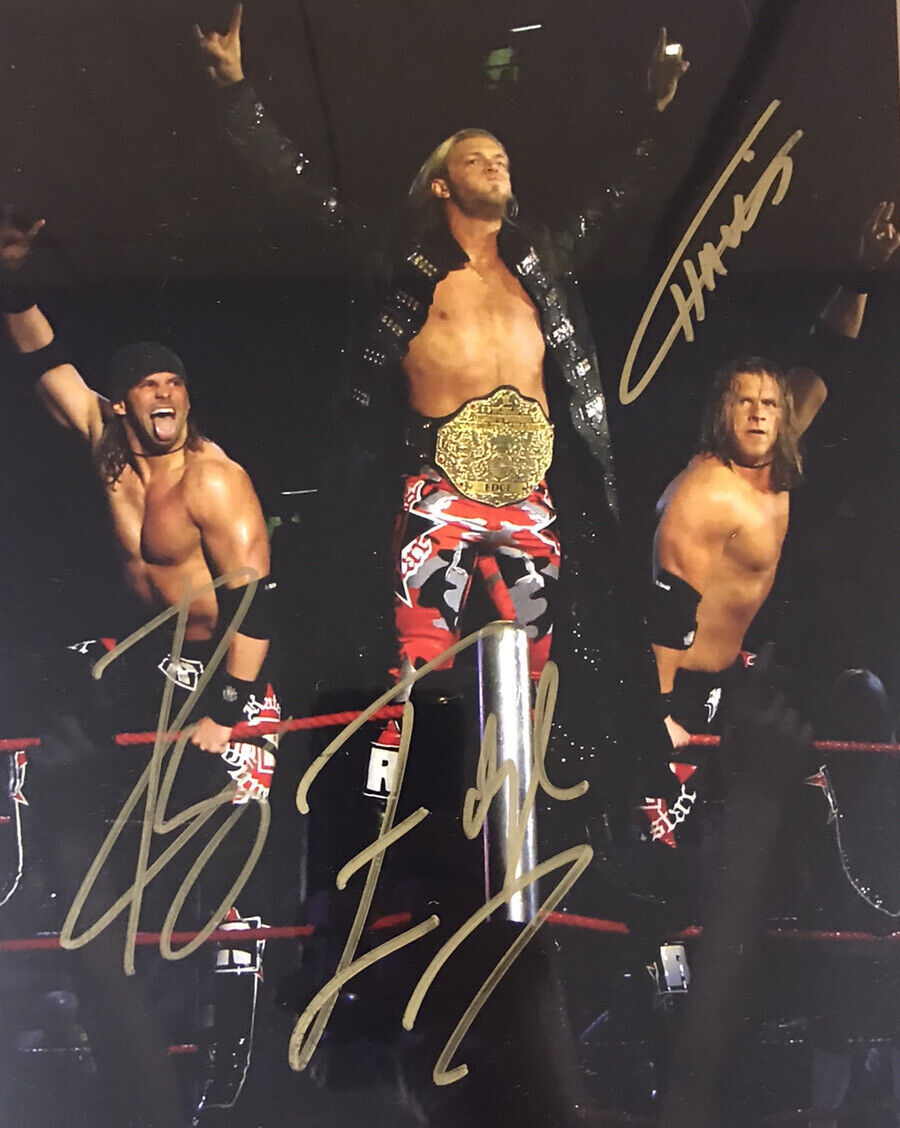 Edgeheads EDGE Zack Ryder Curt Hawkins Promo AUTOGRAPHED signed WWE AEW TNA ring