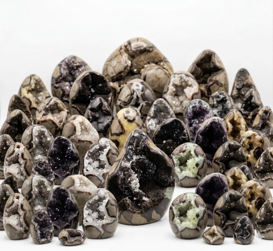 10KG (22 lb)  Premium Septarian Freeforms Geode Bulk Lot.