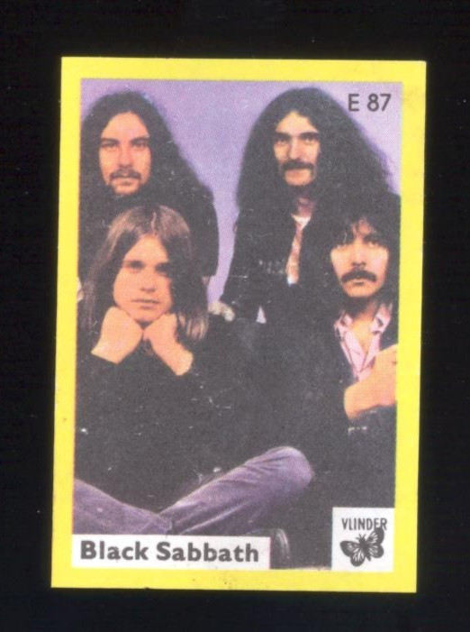 Ozzy Osbourne Black Sabbath 1970s Vlinder Matchbox Label E87 Ozzy Osbourne Black Sabbath 1970s Vlinder Matchbox Label E87