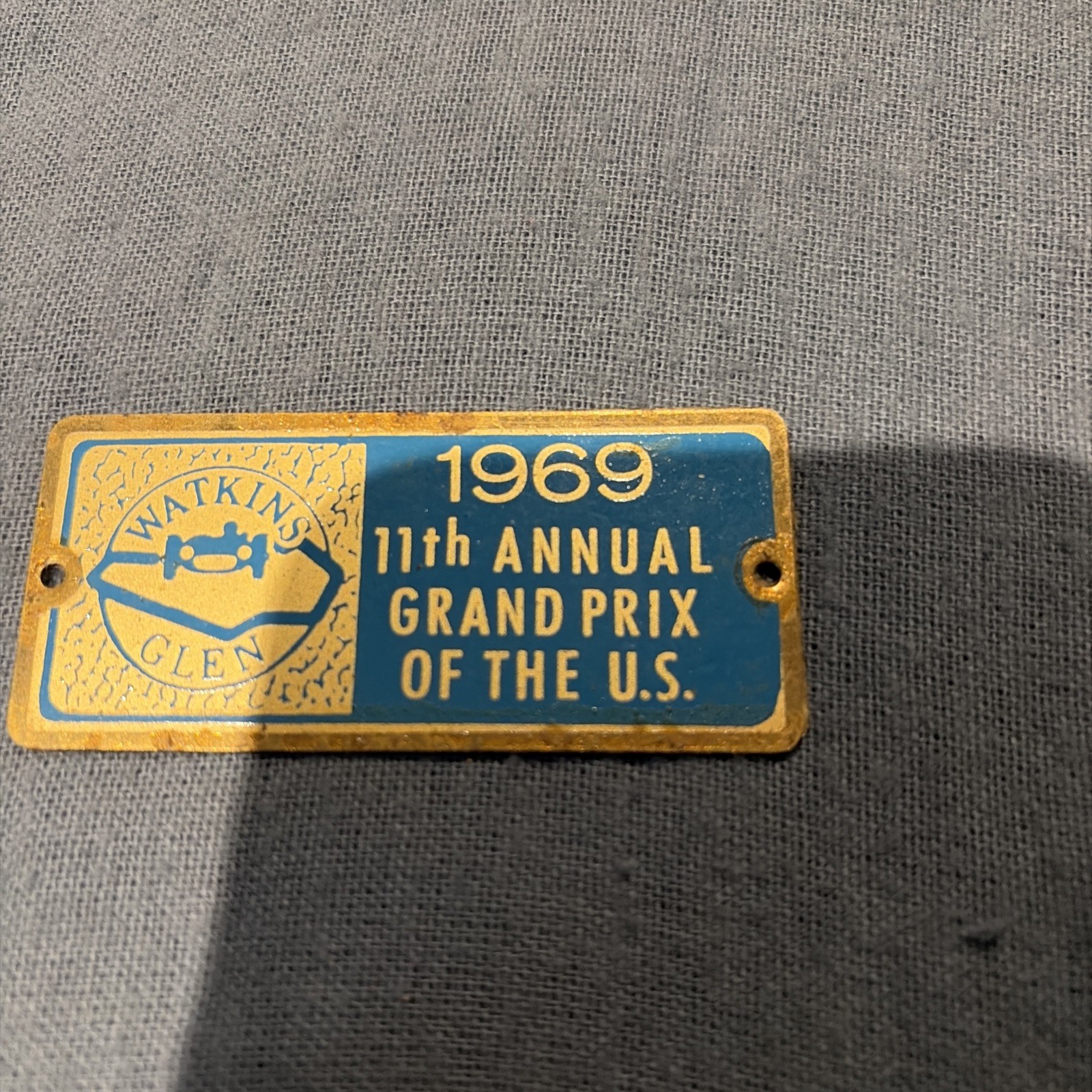 1969 Watkins Glen Grand Prix Dash Plaque 1969 Watkins Glen Grand Prix Dash Plaque