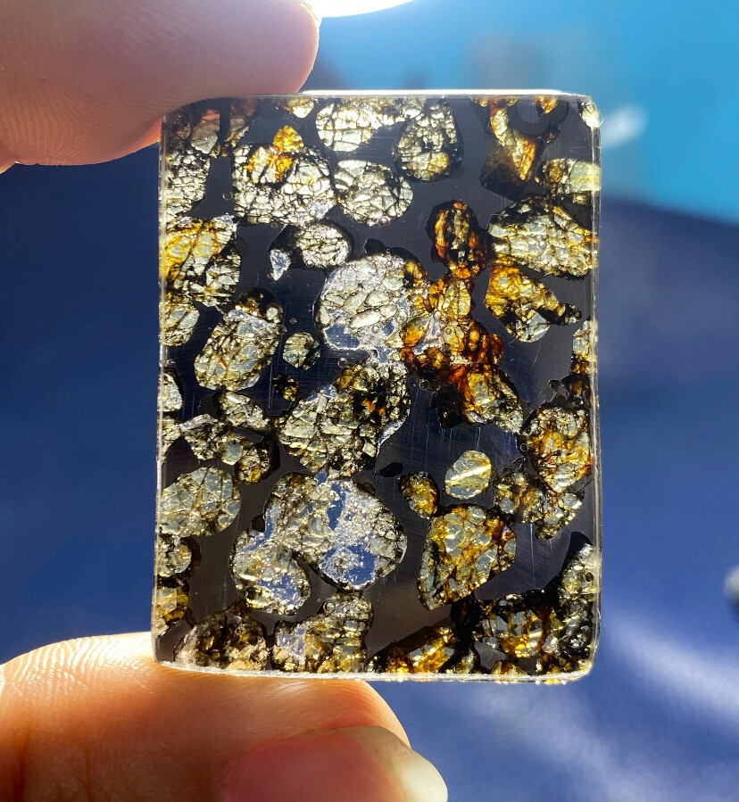 1PC exquisite SERICHO pallasite Olive meteorite iron slice- from Kenya Meteorite 1PC exquisite SERICHO pallasite Olive meteorite iron slice- from Kenya Meteorite