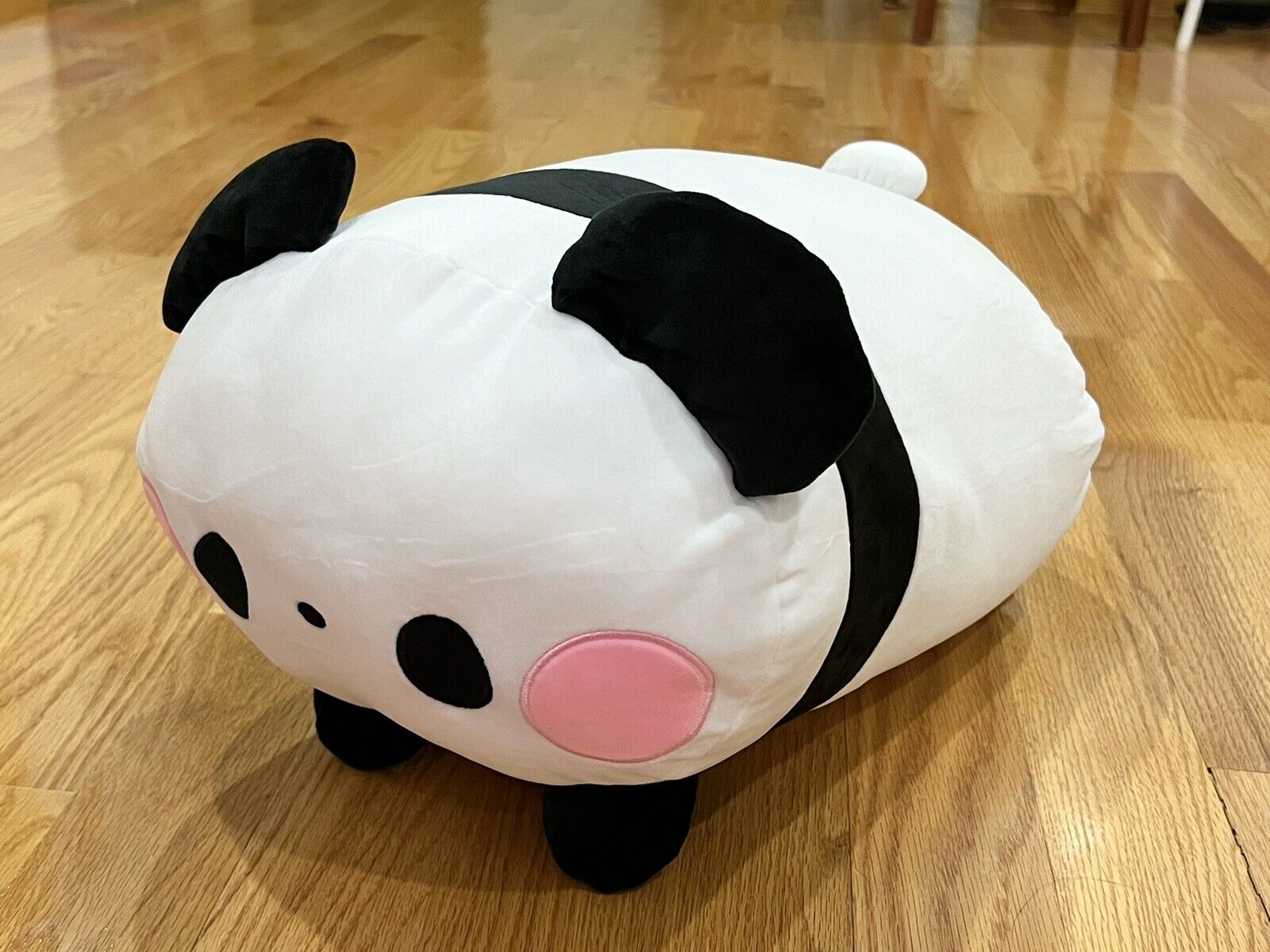 NEW Korokoro Kuro Panda Mochi Fuwa Stacking XL Pillow Plush 18” Round 1 Japan