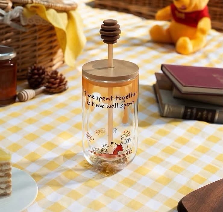 Starbucks Disney Winnie the Pooh Piglet Double Wall 16oz Glass Cold Cup 2026