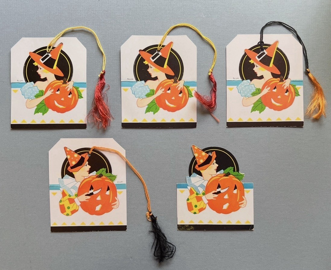 🎃 $ 40.00 Each 5 Halloween Antique Unused Tally Bridge Cards Volume Pricing  🎃 $ 40.00 Each 5 Halloween Antique Unused Tally Bridge Cards Volume Pricing 