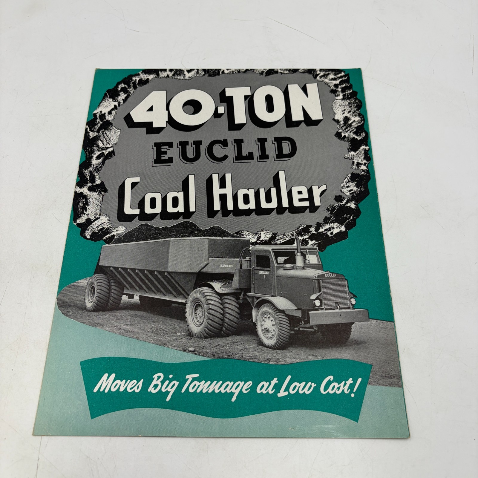 Vintage 1950\'s EUCLID 40 Ton Bottom Dump Truck Brochure Coal Hauler Heavy Duty Vintage 1950\'s EUCLID 40 Ton Bottom Dump Truck Brochure Coal Hauler Heavy Duty
