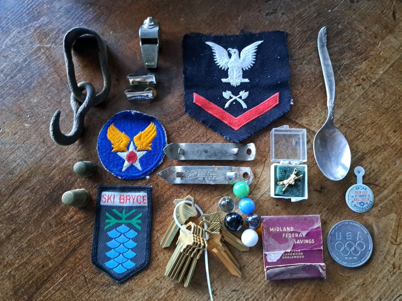 Awesome Vintage Grandpa Lot Antique/Vintage Items Military See Photos