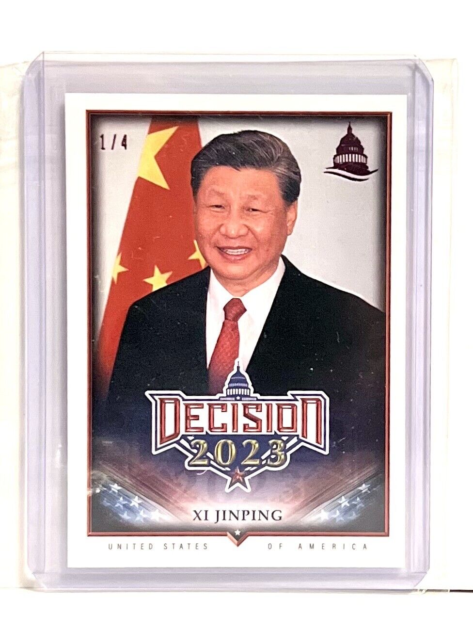 1/4 ALPHA 2023 Decision Update Xi Jinping Red Foil Chinese Communist Party SP