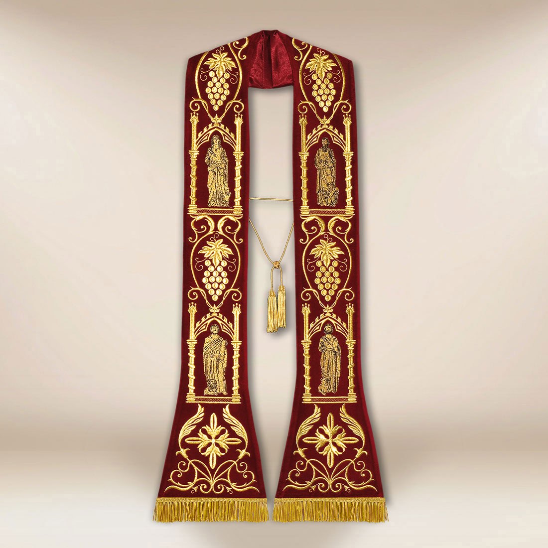 Embroidered Stole “4 Evangelists” Plush