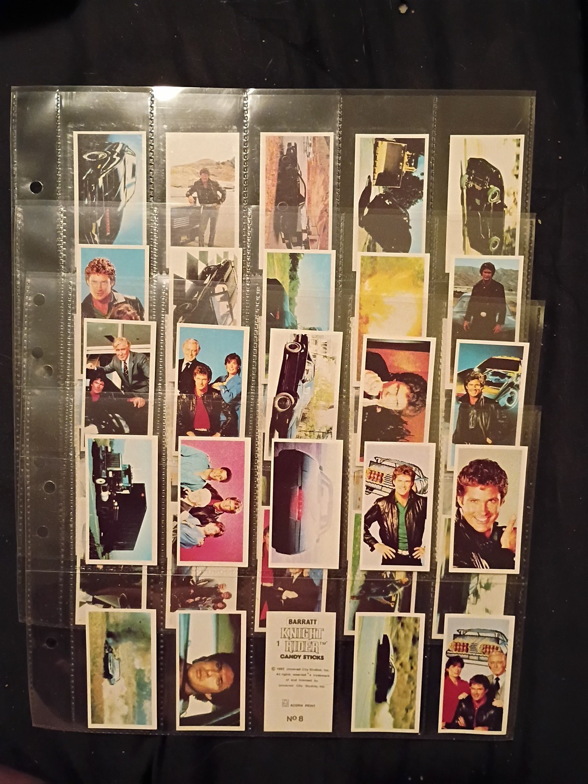 Barratt - Knight Rider - 40 cards - 1982 Mint Condition Complete Set Of 40/40.. Barratt - Knight Rider - 40 cards - 1982 Mint Condition Complete Set Of 40/40..