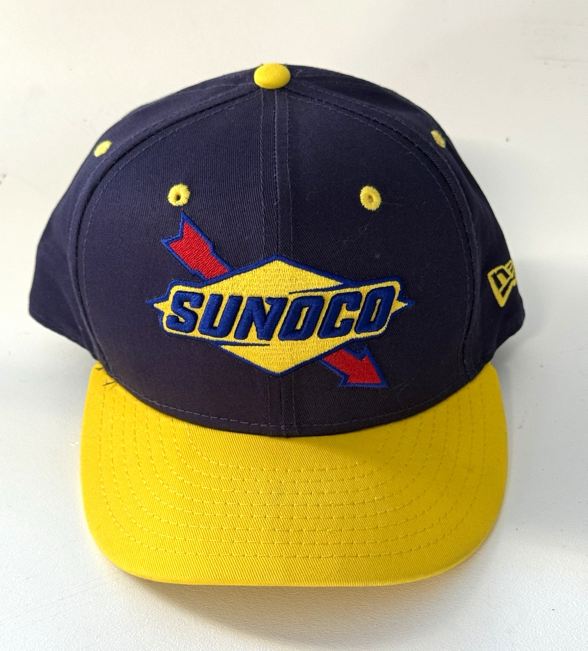 Sunoco New Era 9FIFTY Snapback Hat Navy Yellow Racing NASCAR Adjustable Cap Sunoco New Era 9FIFTY Snapback Hat Navy Yellow Racing NASCAR Adjustable Cap