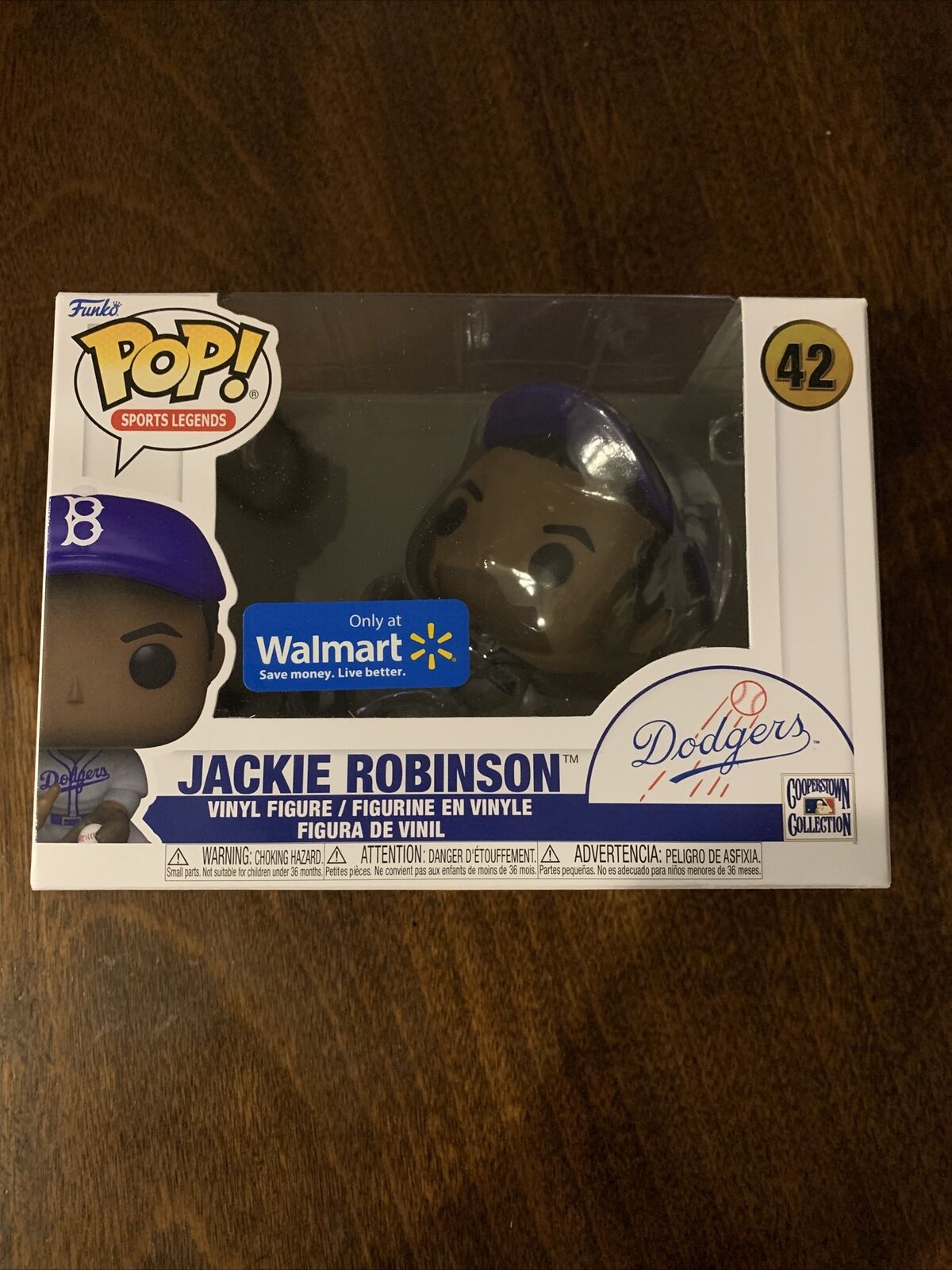 Funko Pop Dodgers JACKIE ROBINSON BROOKLYN Hat Walmart Exclusive In Hand