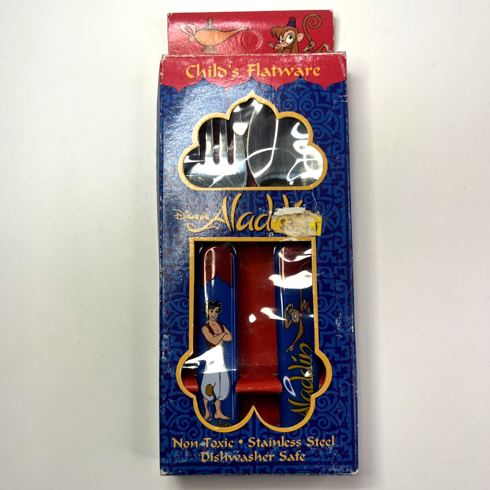 Vintage 90's Disney Aladdin Child's Flatware Silverware Fork & Spoon ZAK Designs