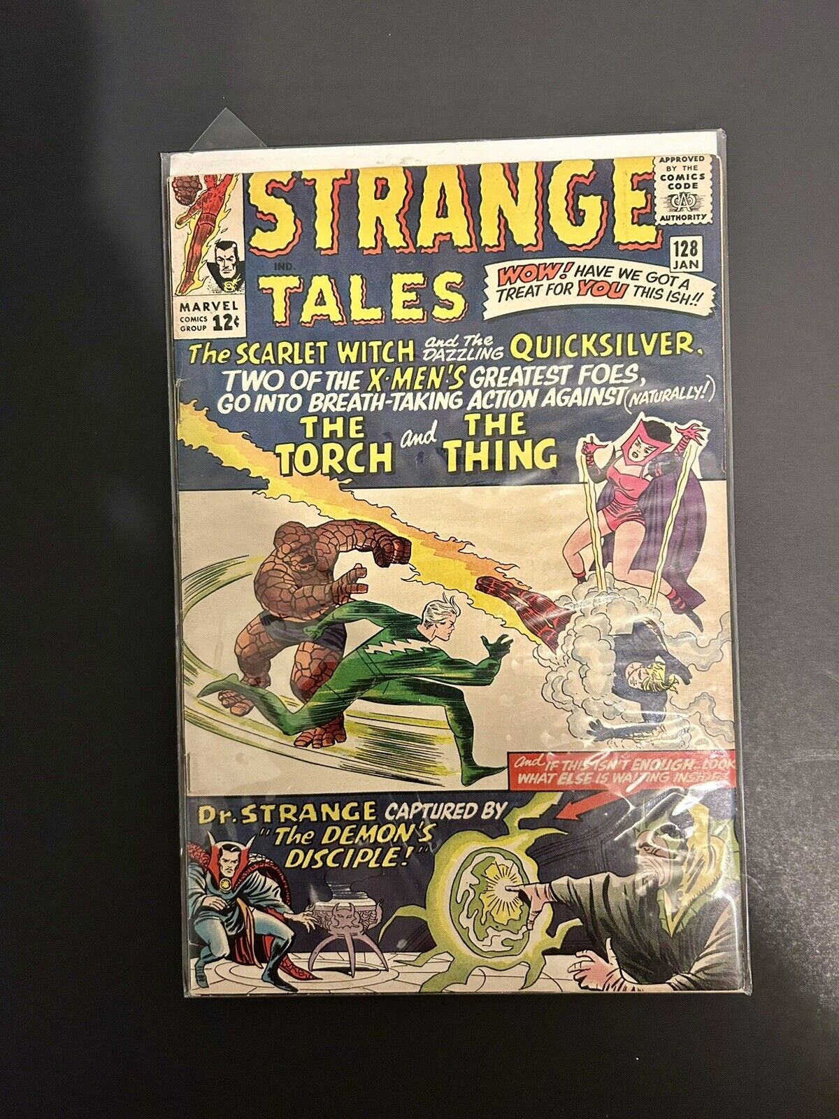Strange Tales 128 (8.0 VF) Early Scarlet Witch & Quicksilver App