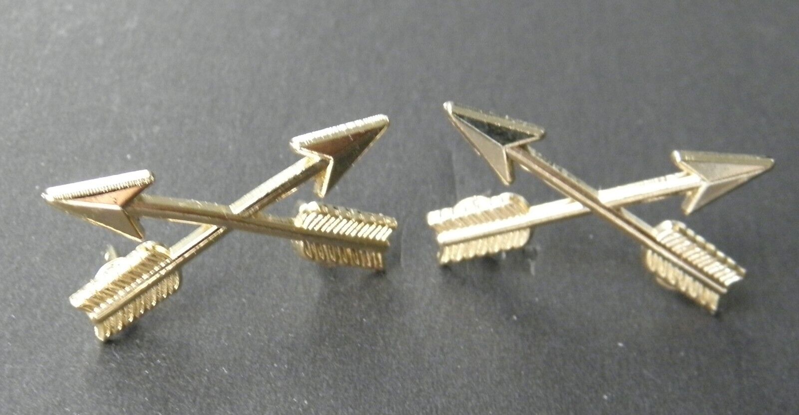 Special Forces Arrows Insignia Collar Lapel Pin Set of two (2) Pins 1 inch