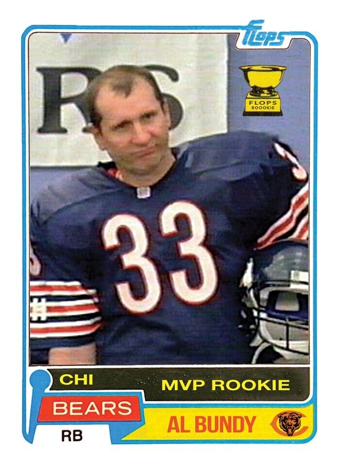 NEW Al Bundy Chicago Bears MVP Rookie Card Football Trading Card