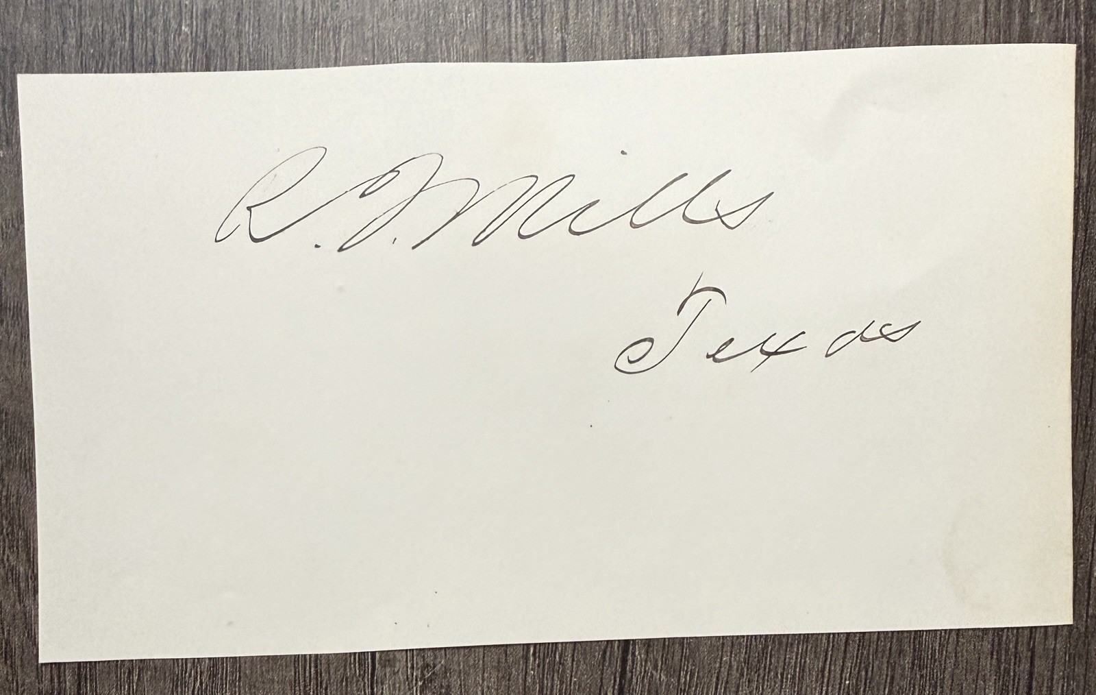 Signed Roger Q. Mills US Senator Civil War Colonel Texas Infantry Signed Roger Q. Mills US Senator Civil War Colonel Texas Infantry