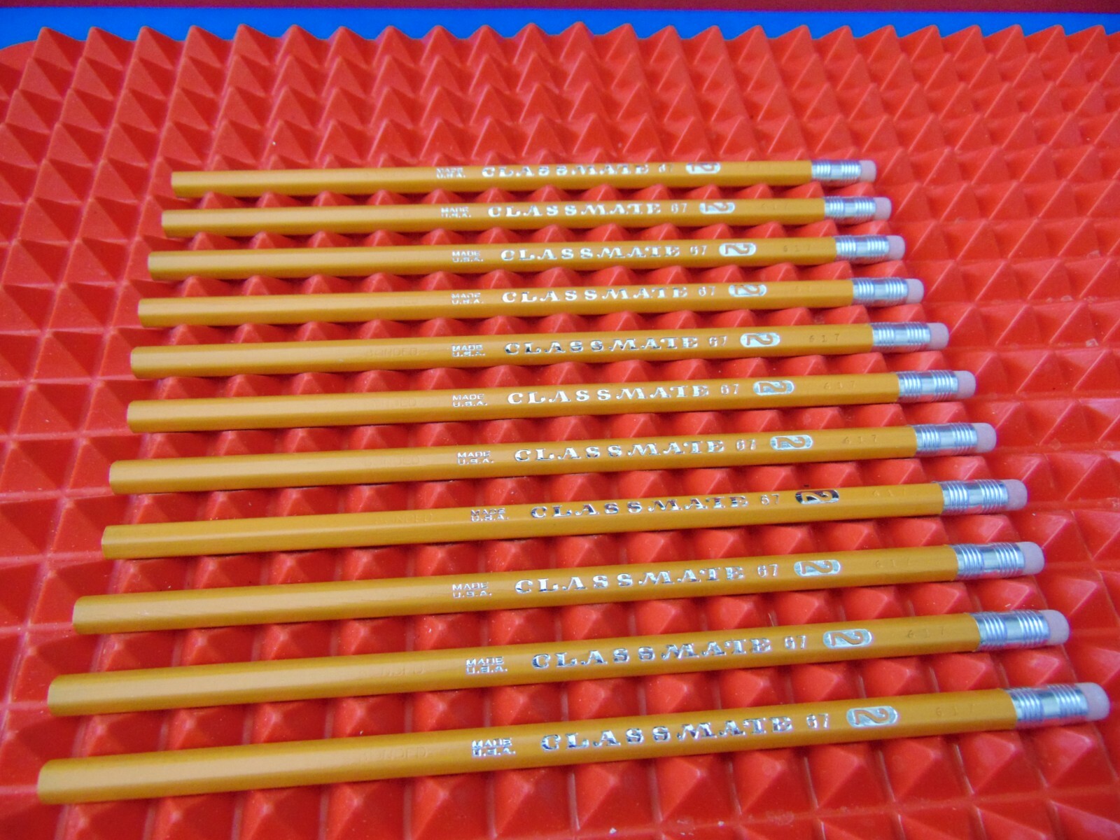 Lot of 11 New Classmate 67 #2 Pencils Made in USA Unused Lot of 11 New Classmate 67 #2 Pencils Made in USA Unused