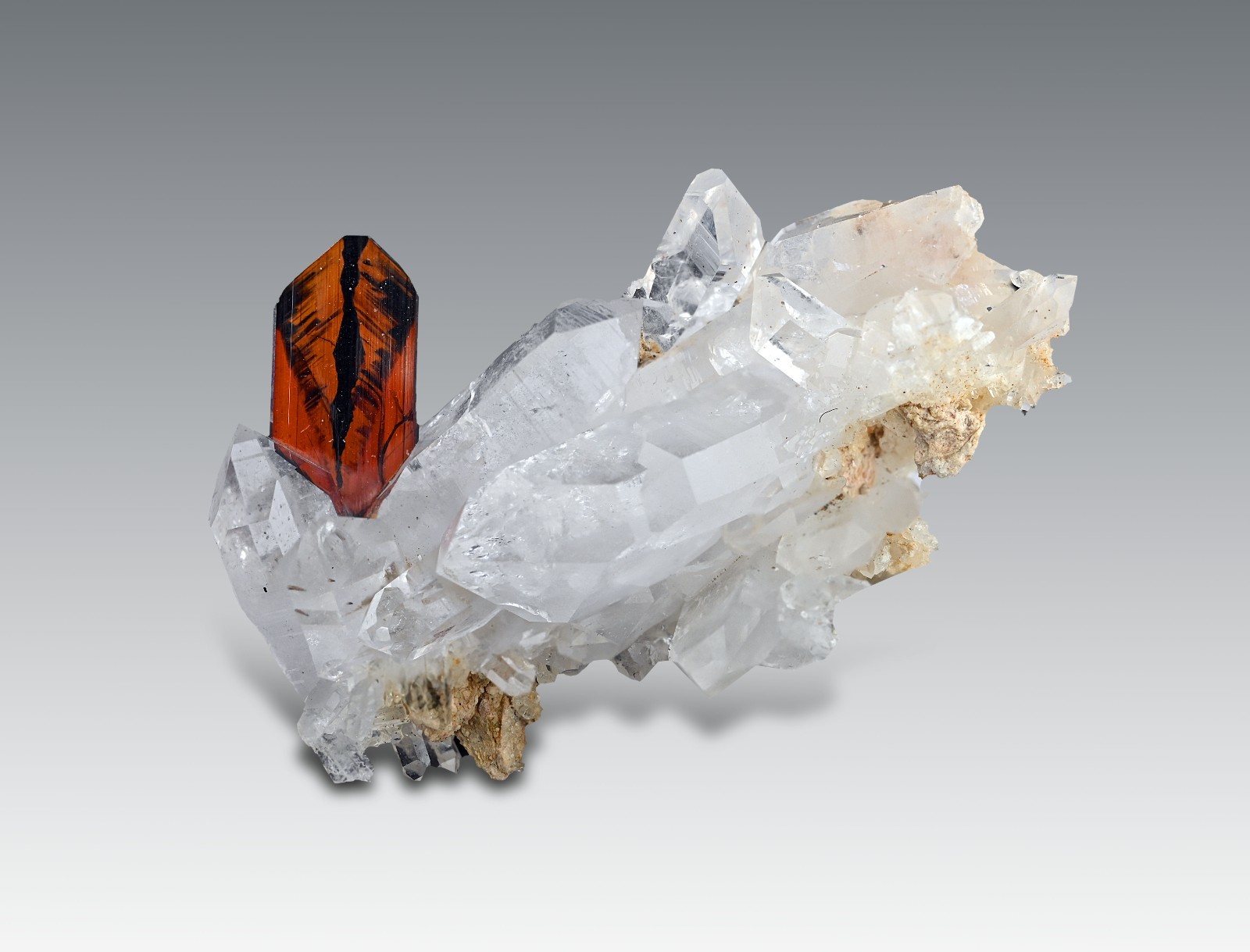 Brookite with Quartz Pakistan 12 Ct 2.5 cm Rare Mineral Specimen