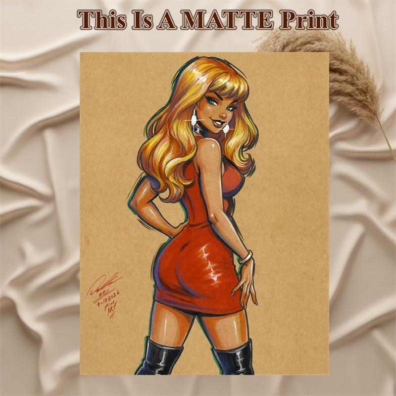 Original Color Illustration Mixed Media Fine Art Print 8.5x11 - Keyeske