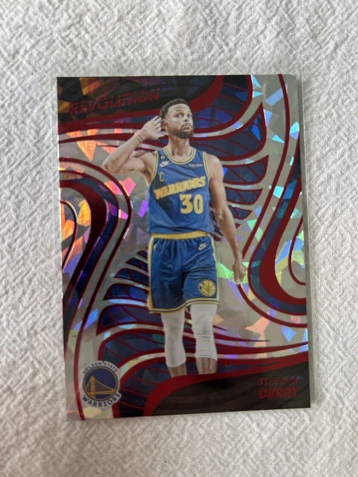 2022-23 Panini Revolution Chinese New Year #32 Stephen Curry Cracked Ice
