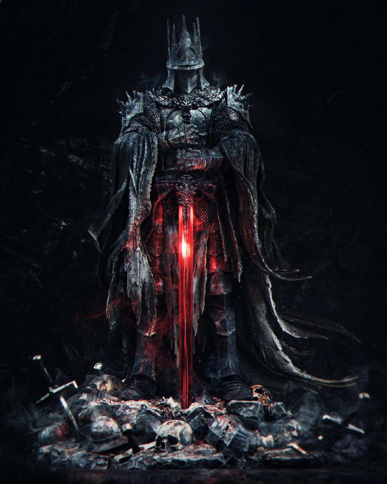1:8 Death Knight Dark Fantasy Fan Art UNPAINTED Resin Garage Kit
