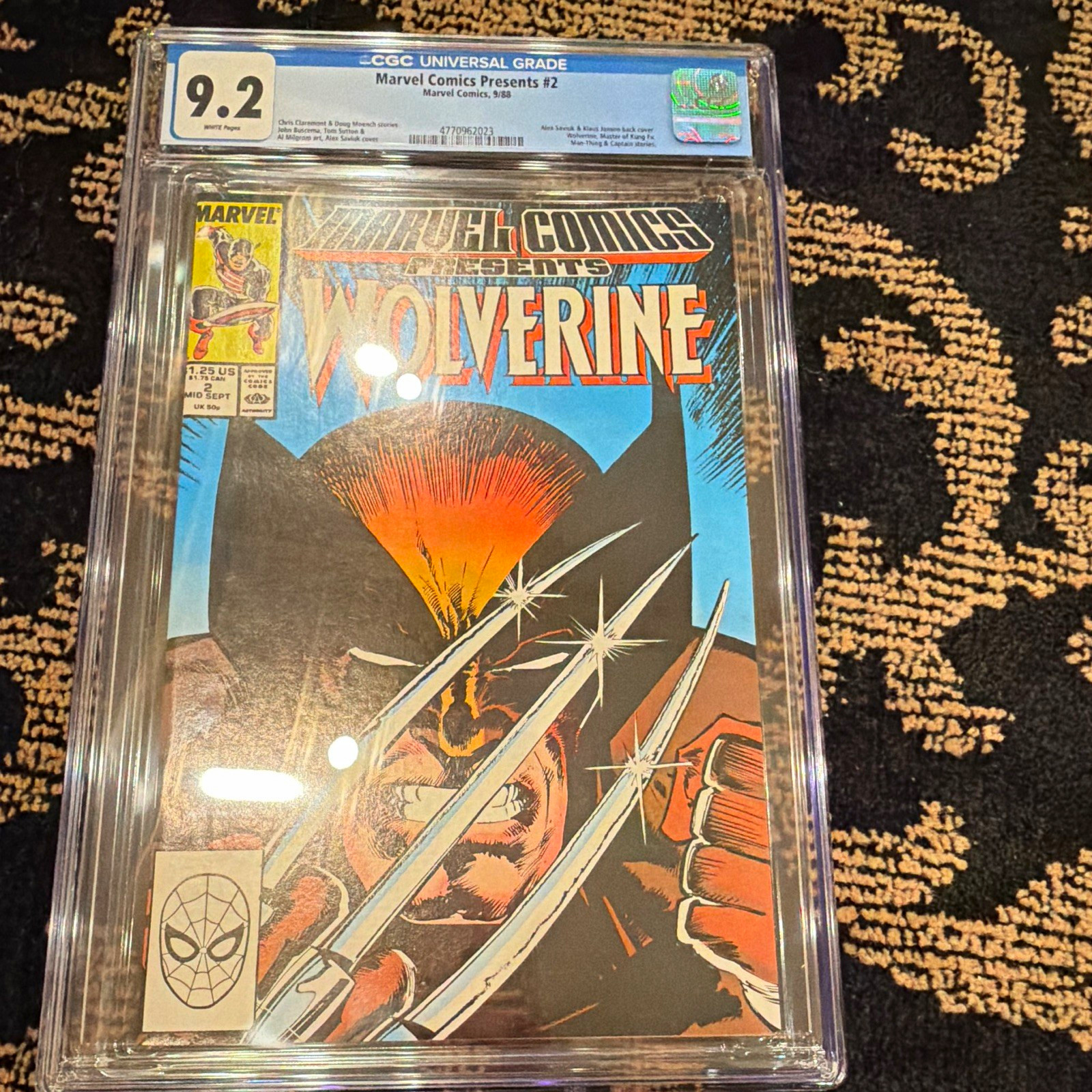 Wolverine Marvel Comics Presents #2 CGC 9.2 (1988) Marvel Comics