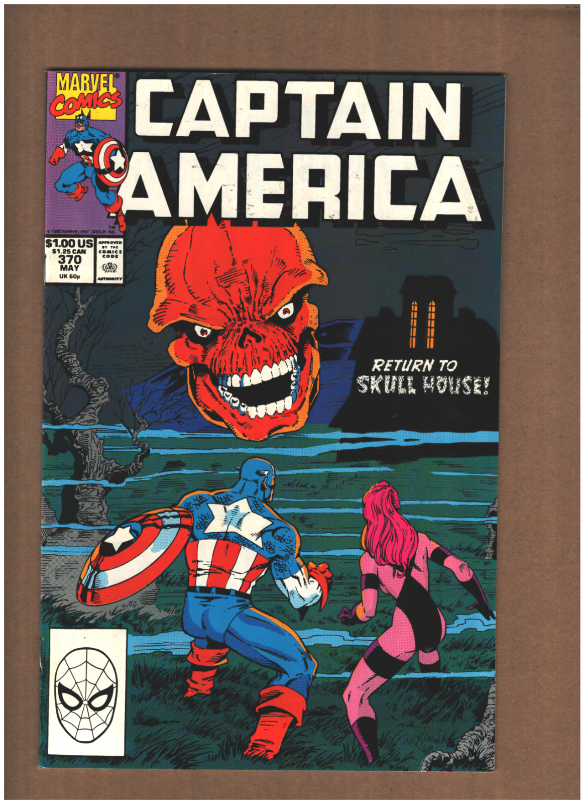 Captain America #370 Marvel Comics 1990 RED SKULL NM- 9.2