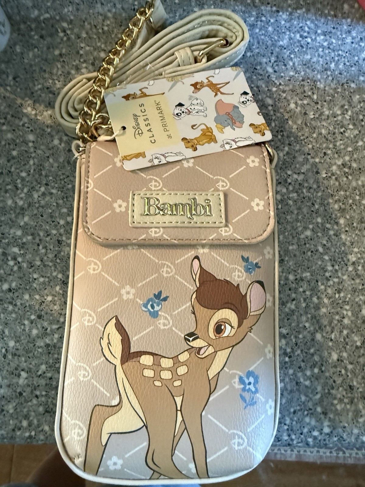 Disney Classics Primark Bambi Phone Crossbody Bag NEW Disney Classics Primark Bambi Phone Crossbody Bag NEW