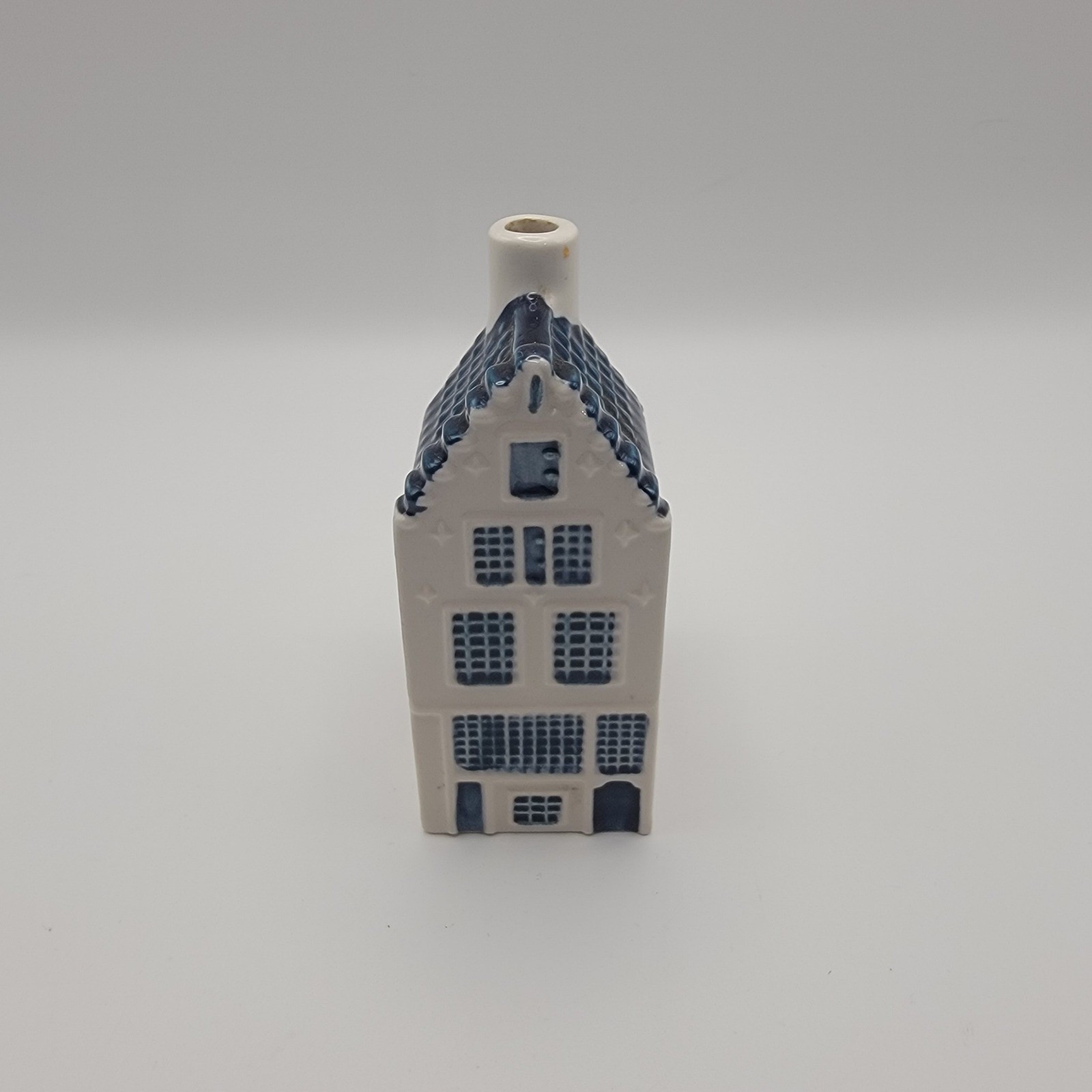 KLM Bols Blue Delft House 50 Miniature Bottle Empty Ceramic Holland Decor KLM Bols Blue Delft House 50 Miniature Bottle Empty Ceramic Holland Decor