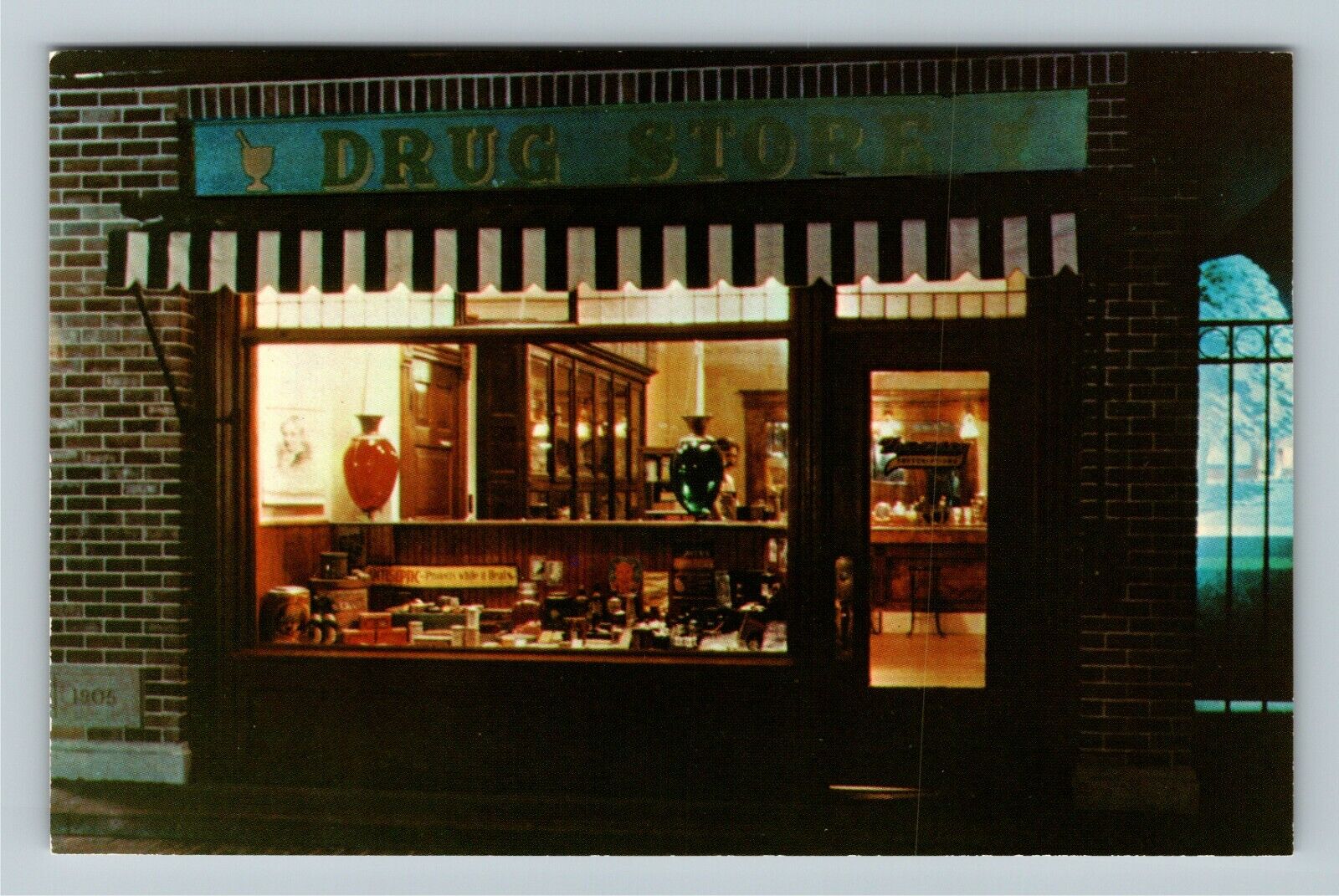 Detroit MI- Michigan, Drug Store at Detroit Historical Museum, Vintage Postcard