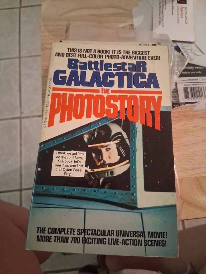 Battlestar Galatica The Photo story 1979 Rare Vg Paperback Photos Battlestar Galatica The Photo story 1979 Rare Vg Paperback Photos