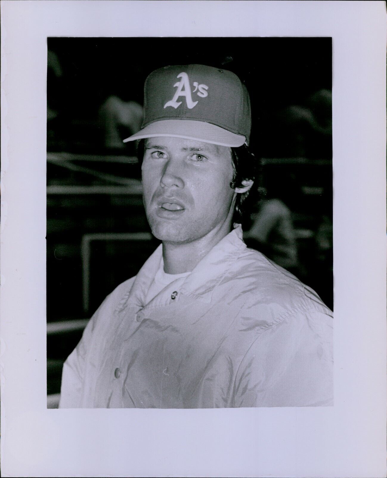 LG772 1977 Original Ronald Mrowiec Photo PAUL MITCHELL Oakland A\'s Baseball MLB
