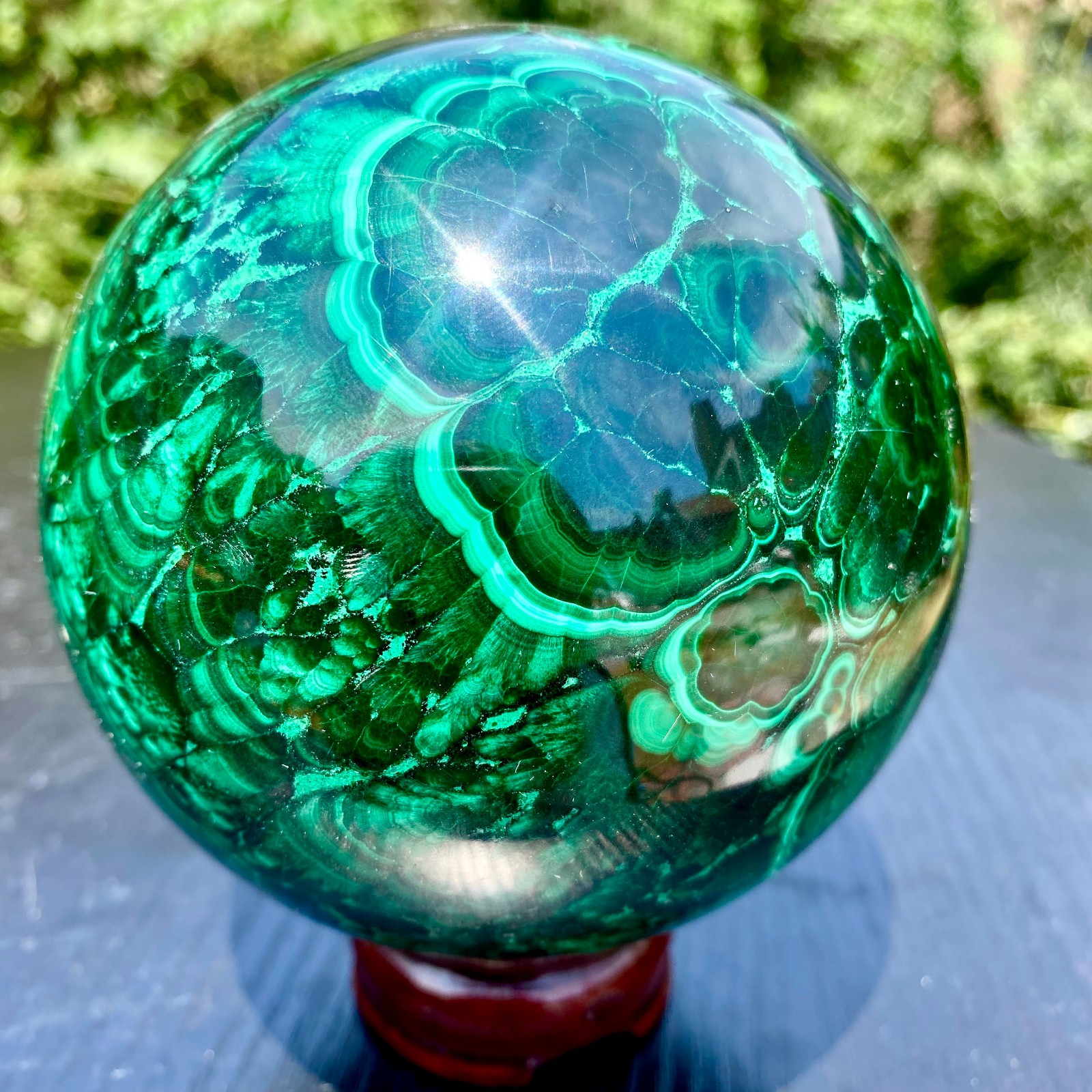 5.1LB Natural Malachite Quartz Sphere Energy Crystal Ball Reiki Gift Decor Gem 5.1LB Natural Malachite Quartz Sphere Energy Crystal Ball Reiki Gift Decor Gem