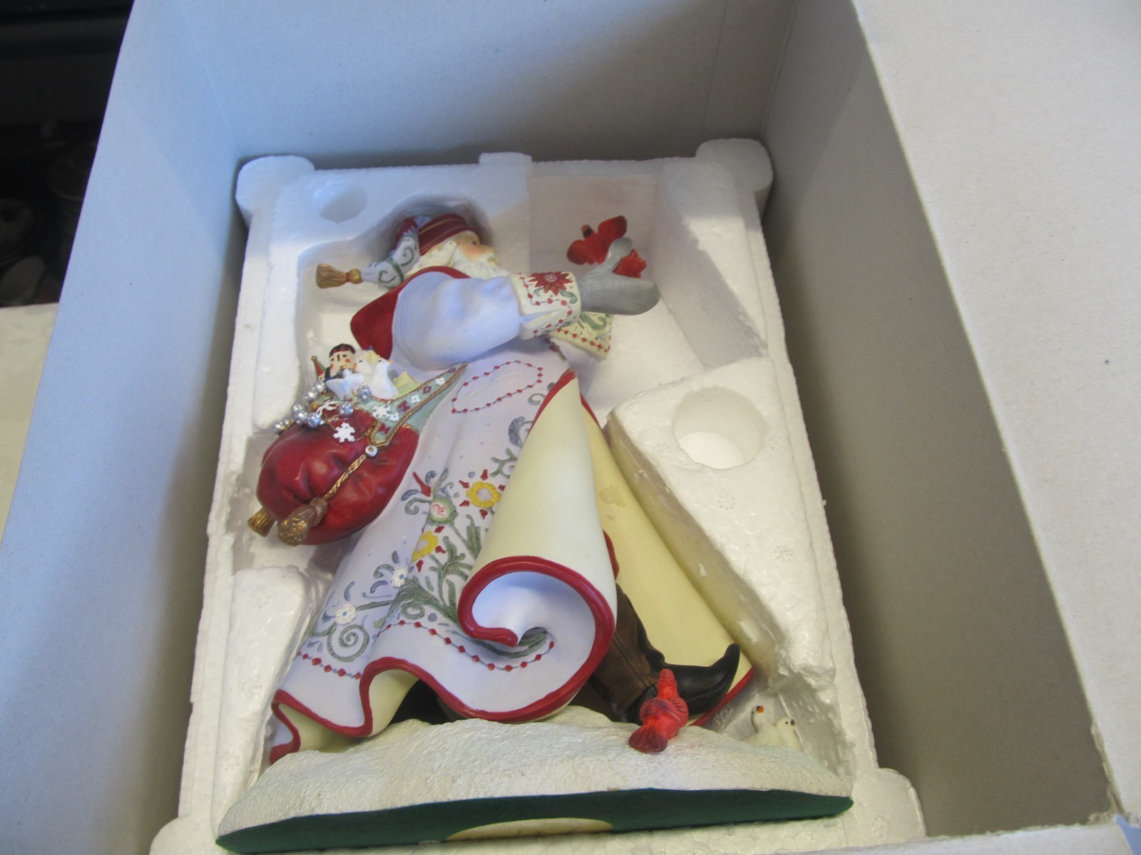Lenox A Christmas Traveler Santa Claus Figurine Vintage Retro New w/ Box Lenox A Christmas Traveler Santa Claus Figurine Vintage Retro New w/ Box