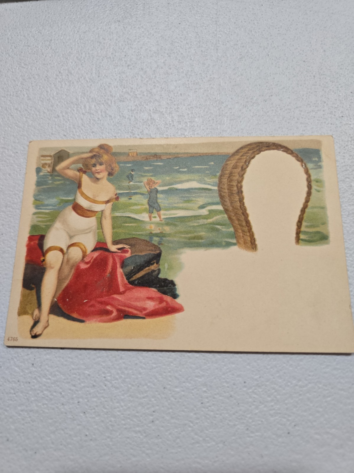 Vintage Antique Bathing Beauty pin-up Style Postcard Vintage Antique Bathing Beauty pin-up Style Postcard