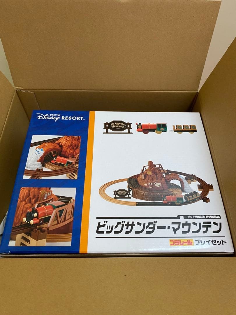 Tokyo Disney Big Thunder Mountain Plarail Playset Takara Tomy Japan New
