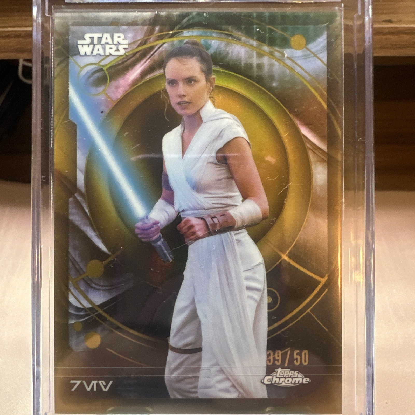 2026 topps chrome Star Wars Rey true gold refractor #39/50 2026 topps chrome Star Wars Rey true gold refractor #39/50
