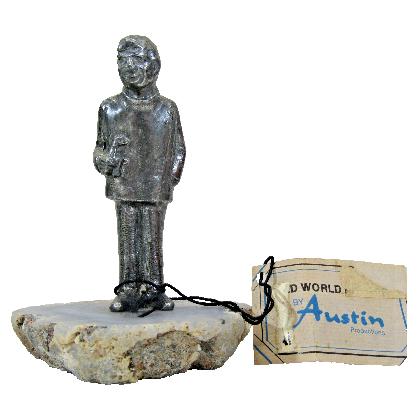 vtg 1975 AUSTIN PRODUCTIONS handmade pewter sculpture DENTIST Dental figurine vtg 1975 AUSTIN PRODUCTIONS handmade pewter sculpture DENTIST Dental figurine