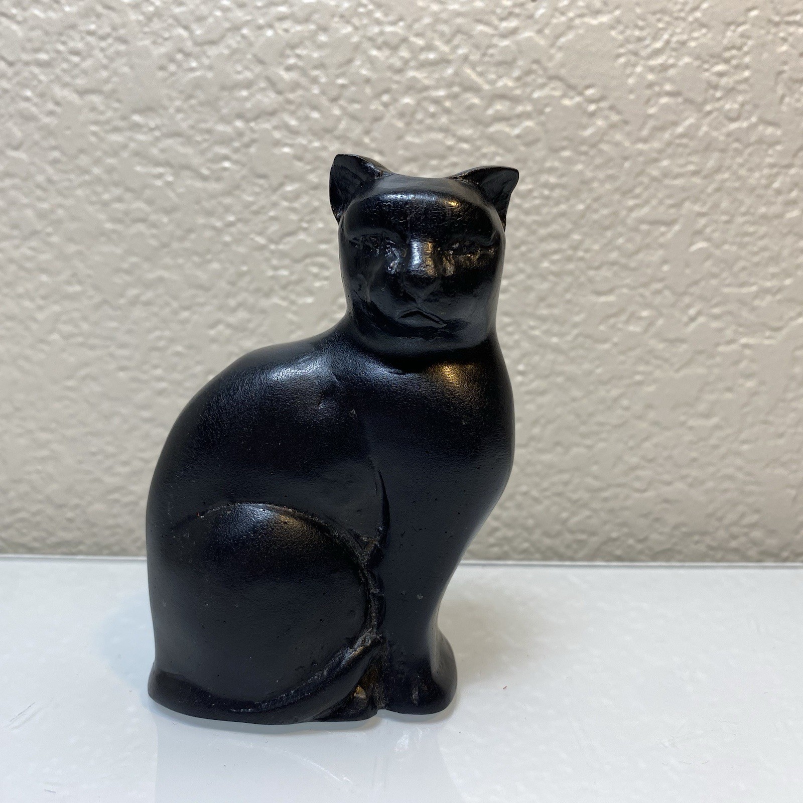 The Cat 3.5” Black Irish Turf Figurine BallyShannon Ireland Owen Crafts Lucky