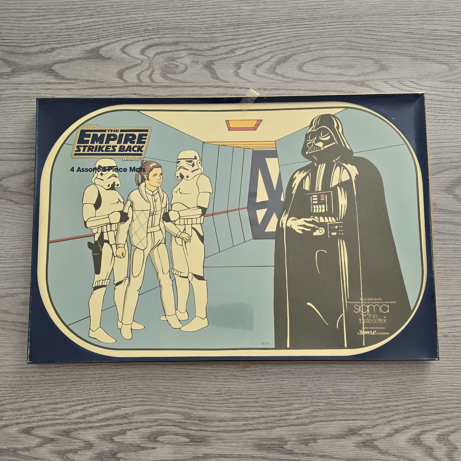 VTG 80s Star Wars Lucasfilm Placemats One Set Boba Fett Darth Vader New VTG 80s Star Wars Lucasfilm Placemats One Set Boba Fett Darth Vader New