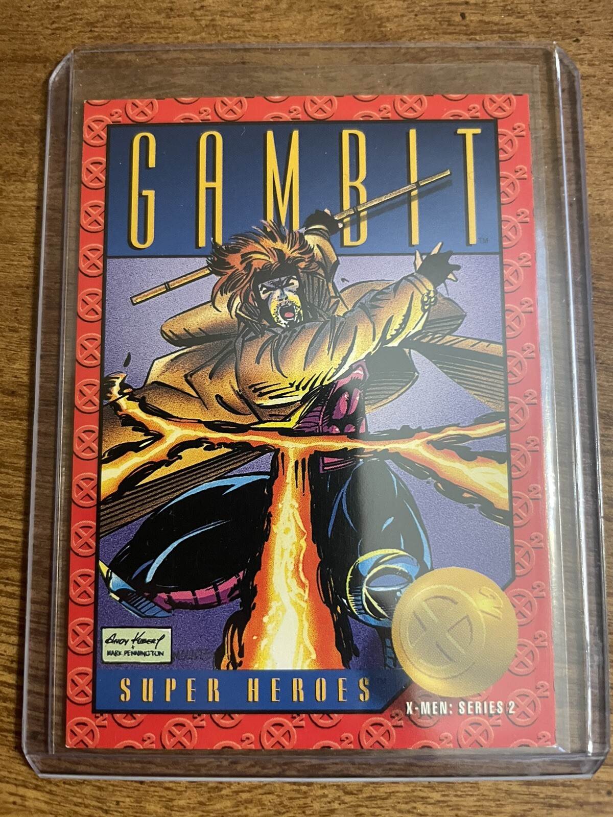 1993 Sky Box Super Heroes #12 Gambit Series 2 RARE MINT Marvel Trading Card Remy 1993 Sky Box Super Heroes #12 Gambit Series 2 RARE MINT Marvel Trading Card Remy