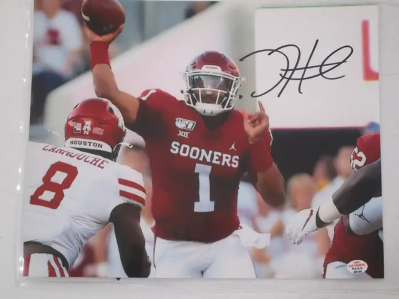 Jalen Hurts of the Sooners signed autographed 8x10 photo PAAS COA 186