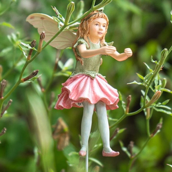 ❦ New CICELY MARY BARKER Flower Fairy Garden Stake SWEET PEA Figurine Decor