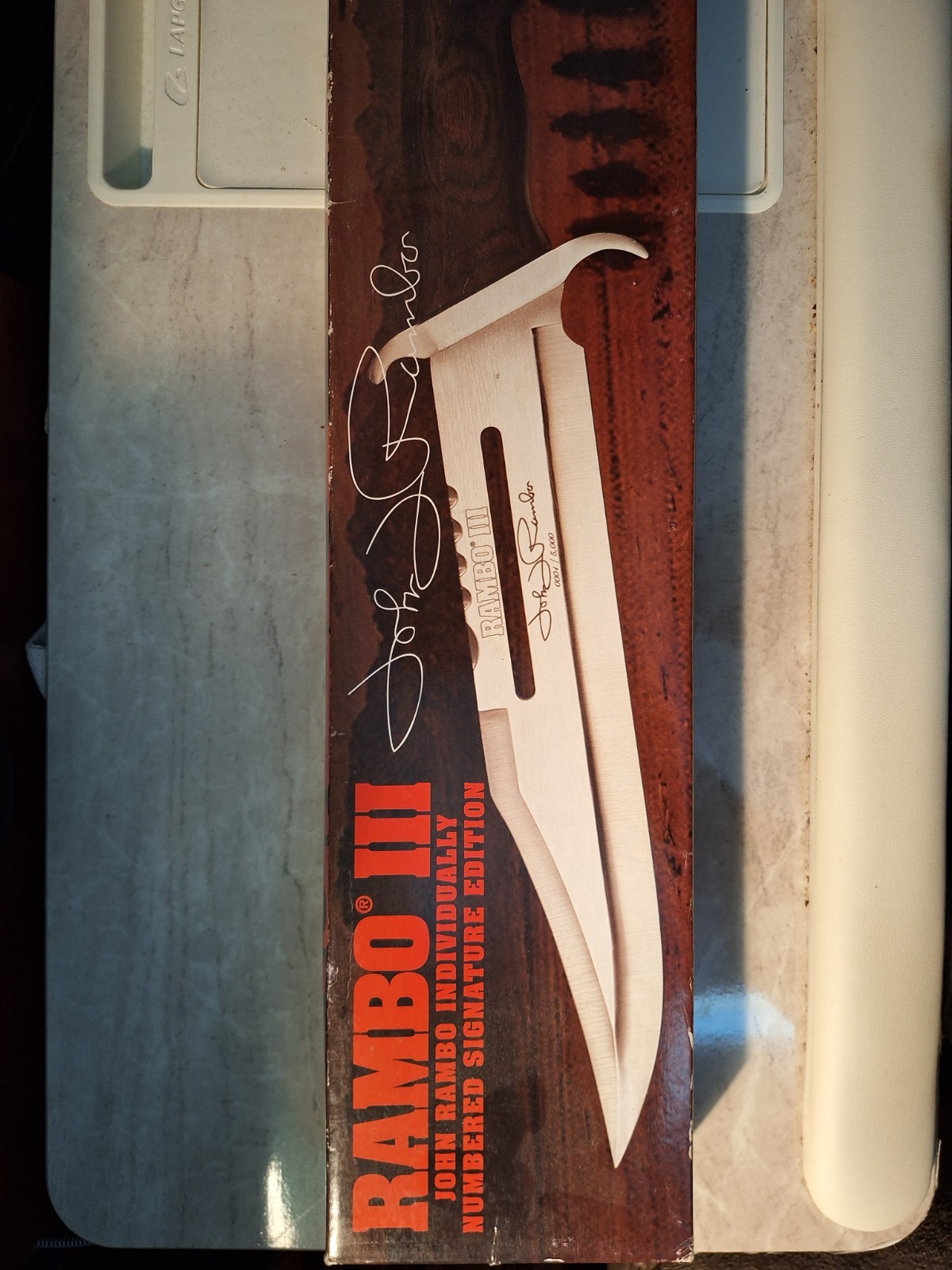 Rambo III (Master Cutlery) Knife. W Sheath & Poste Numbered Sig Ed. 2104/5000 Rambo III (Master Cutlery) Knife. W Sheath & Poste Numbered Sig Ed. 2104/5000