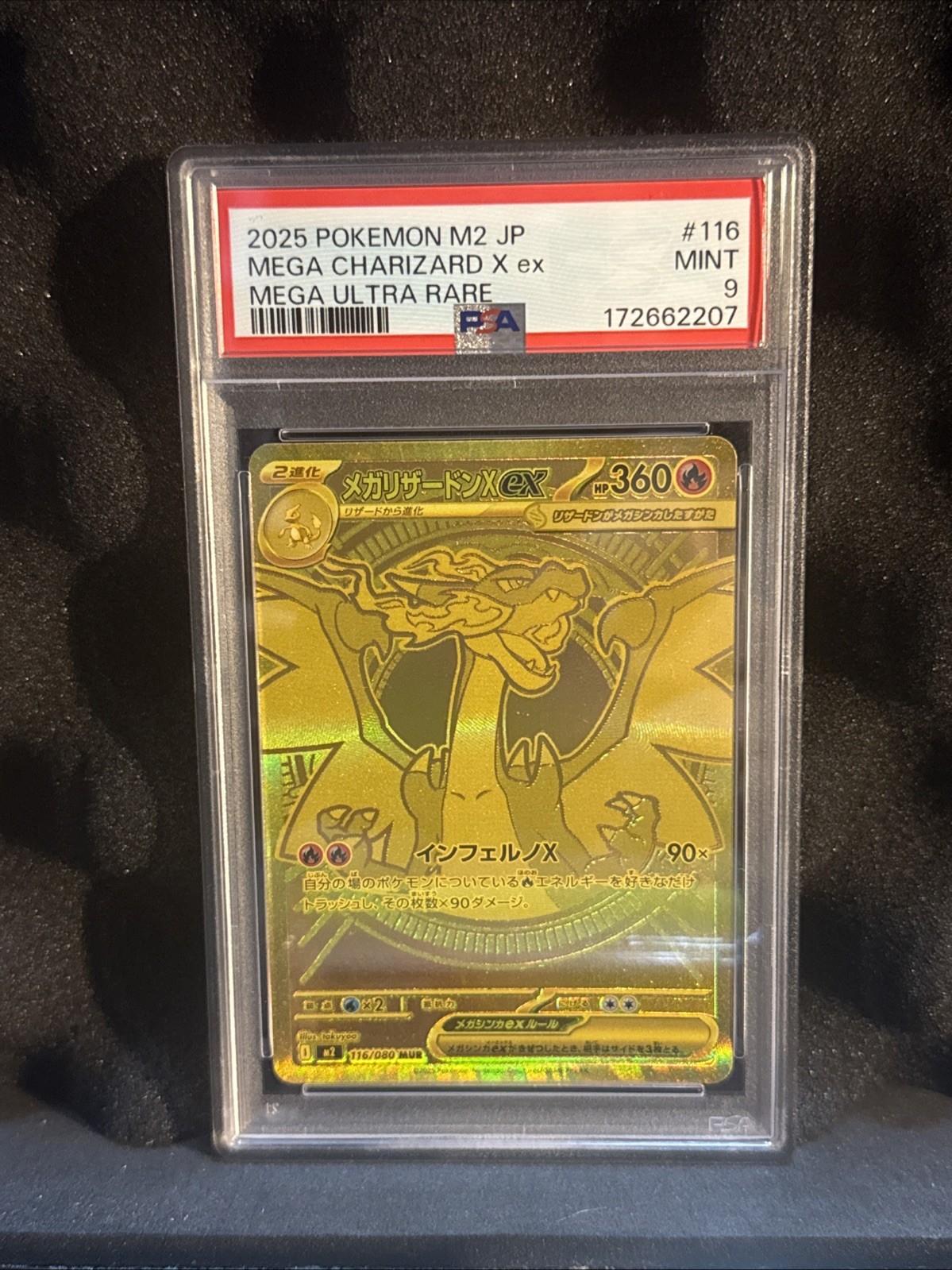 Pokémon TCG Inferno x Mega Charizard EX Card 116/080 PSA 9